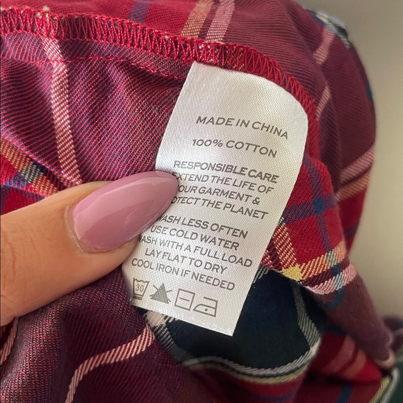 Hill House Red Plaid Long Sleeve Dress - Picture 11 of 11